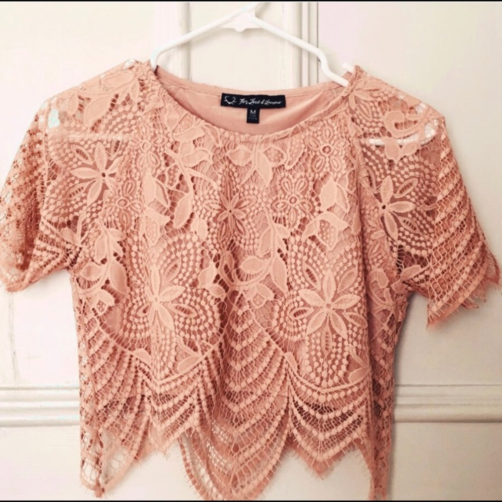 NEW! For love and Lemons Luna Crop Top